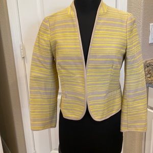 Loft Ann Taylor Yellow/Beige woman’s casual blazer size 10